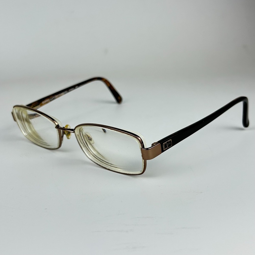 Diane von Furstenberg DVF 8031 Women's Eyeglasses Frame Brown Full Rim 53-16-135